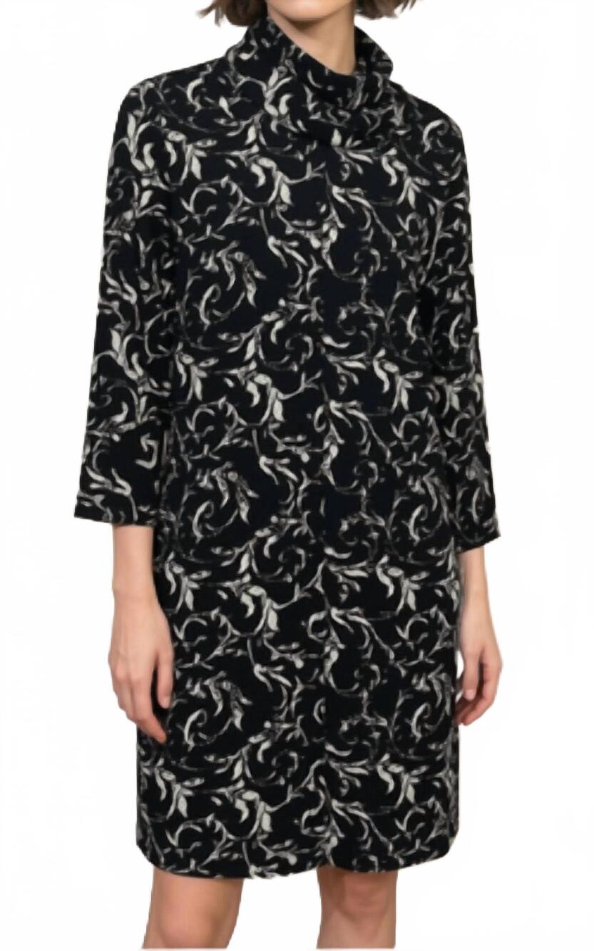 NEW HABITAT dove pleat front dress in black